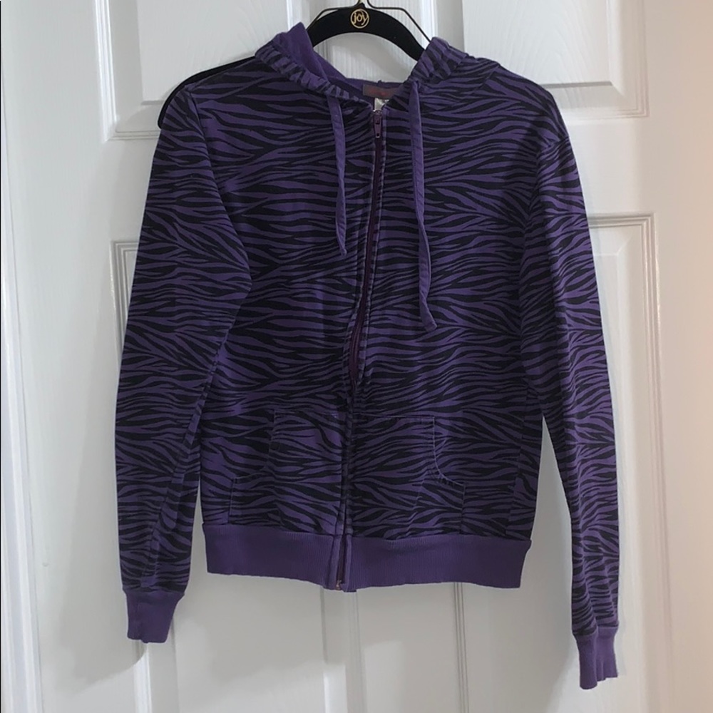 Purple zebra jacket